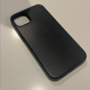 Apple iPhone 13 Leather Case Black